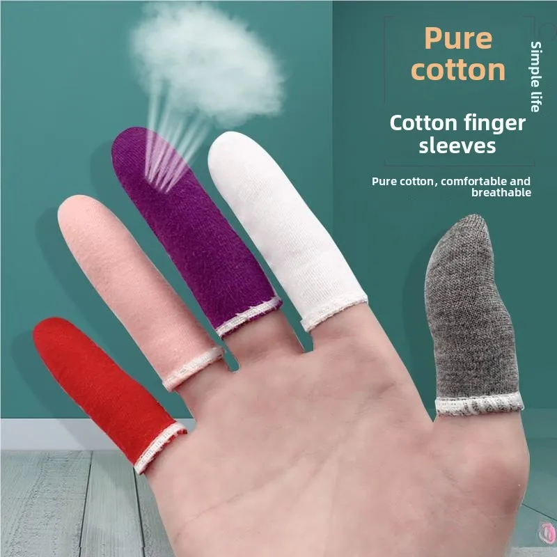 

Хлопковые перчатки Thiened для защиты рук, теплые хлопковые напальчники, износостойкие, для защиты труда и домашнего использования