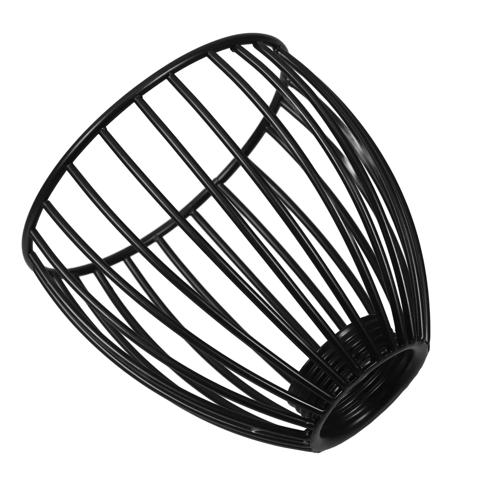 

Black Mini Cage Lampshade Clip on for Bedroom Living Room Dining Room Drum Lamp Shade Chandelier Light Cover