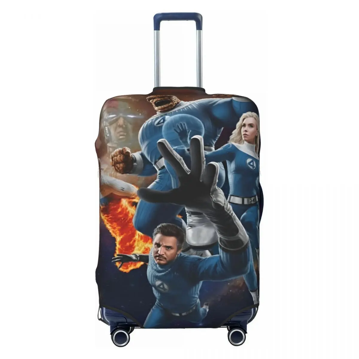 The Fantastic Four: أغطية الأمتعة للخطوات الأولى لحقائب السفر 2025 غطاء حماية لحقيبة السفر مناسب للأمتعة مقاس 18-32 بوصة