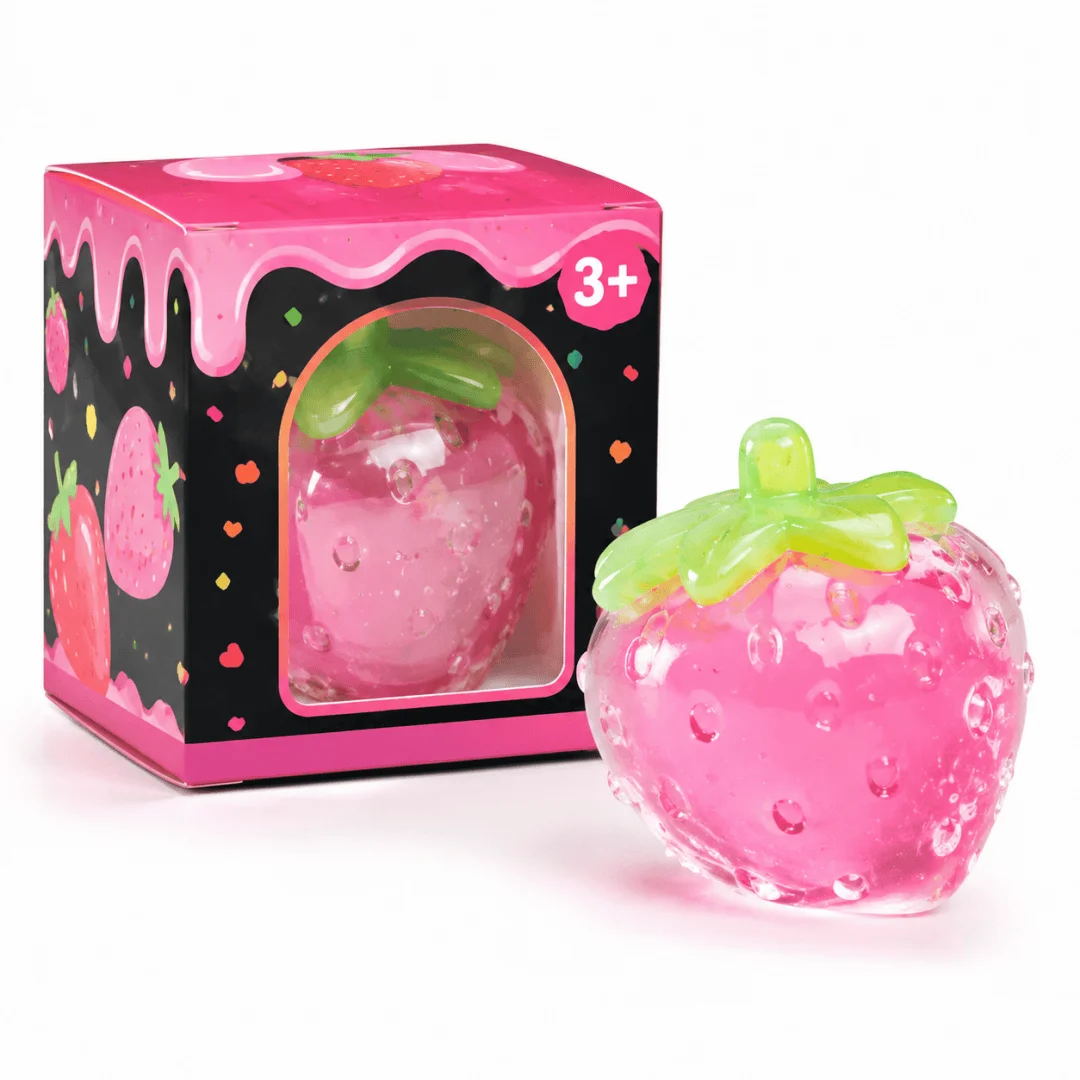 Sensory Relief Mystery Blind Box Gradient Sparkle Cat Claw Mochi Squishy, Realistic Bakery Treat Fidget Toy, Pocket Anxiety Toy