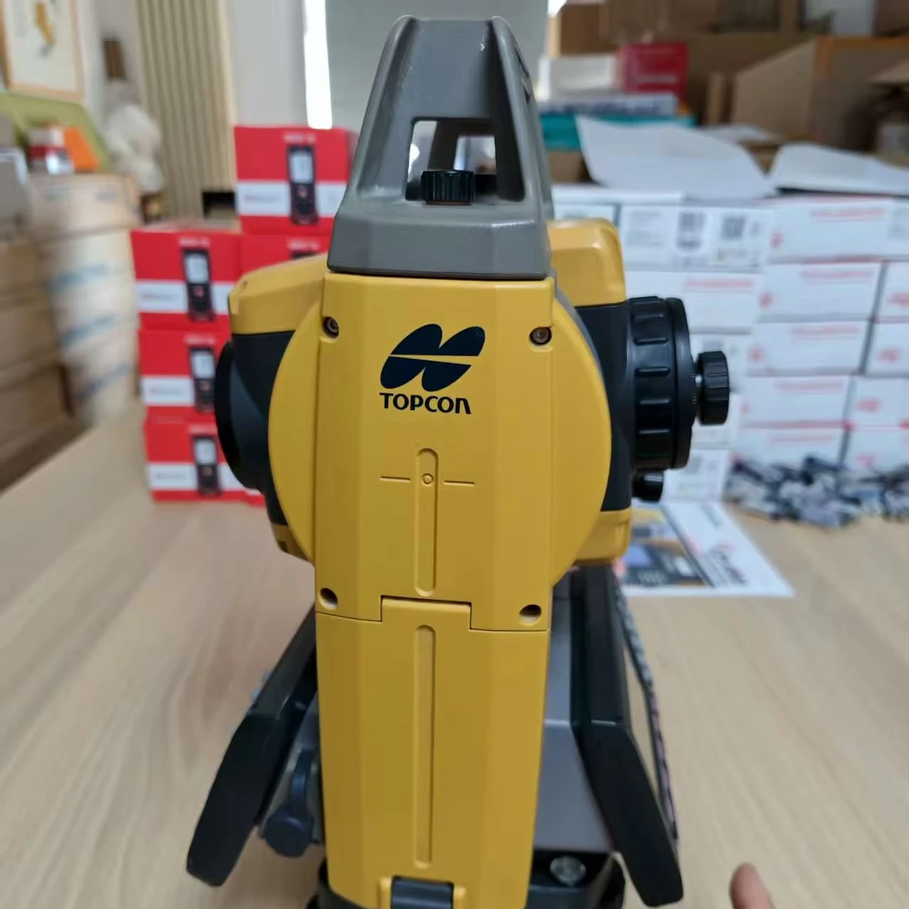 Whole Set Used GM52 Total Station With Tripod, Prism And Prism Pole For Land Suevey