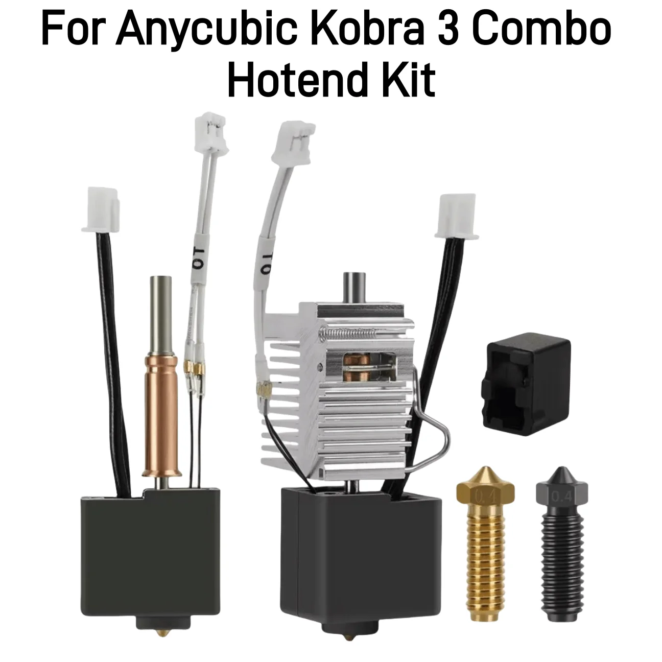 Voor Anycubic Kobra 3 Combo Hotend Nozzle Thermistor Verwarming Buis 24 V 50 W Heater Blok Voor Anycubic Kobra3 vervanging Accessoires