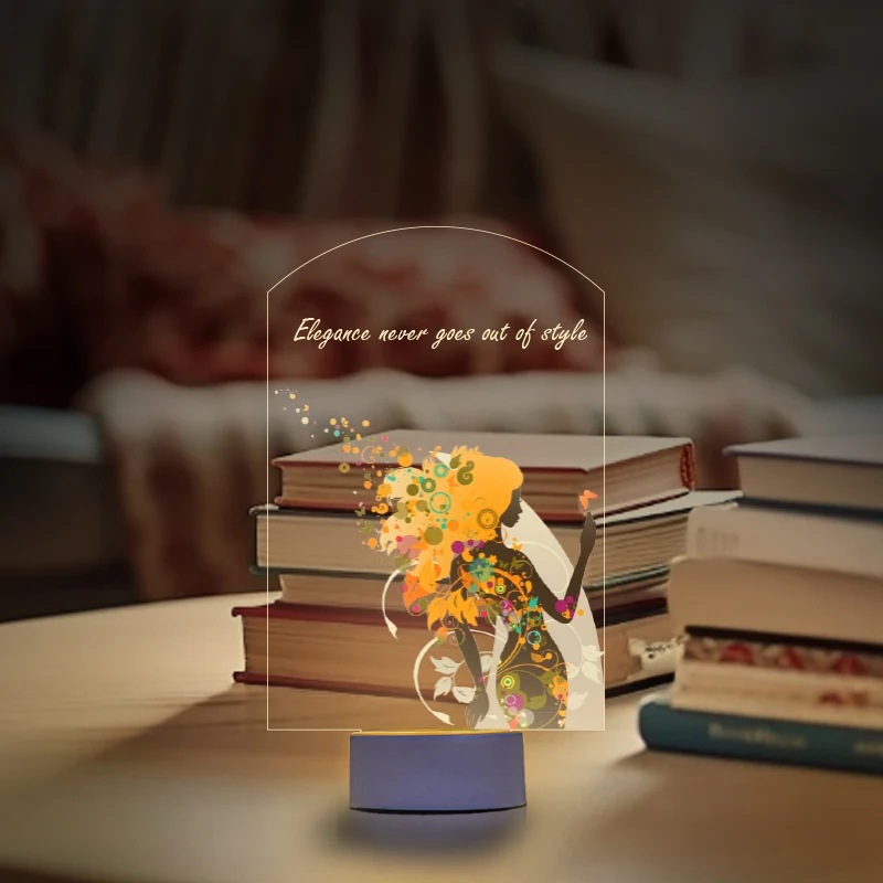 Dreamy Floral Elf Night Light, Creative & Cozy Bedside Decorative Lamp for Bedroom