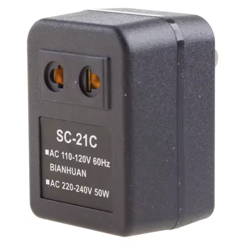מתאם ממיר מתח Step Up 110V ארה"ב עד 220V ארה"ב האיחוד האירופי שחור 1 Pc DropShipping