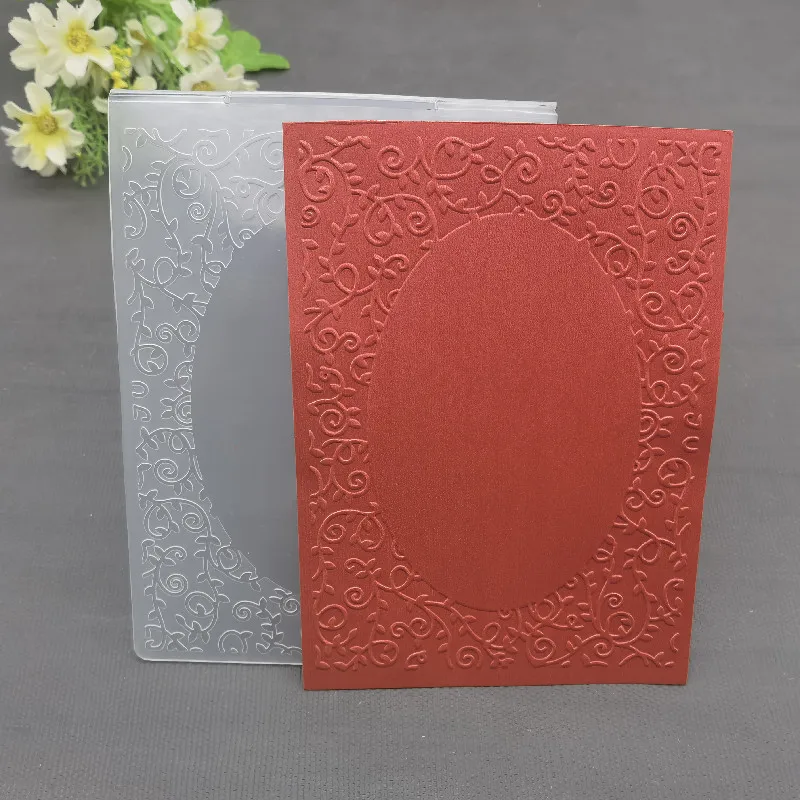 Circular pattern Plastic Embossing Folders scrapbook album card packing decoration cutting dies paper craft stencils