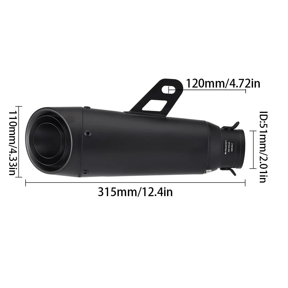 Полные насадки на глушитель выхлопной трубы системы 51 мм для Yamaha MT-07 FZ07 2014-24, выхлопные системы, выхлопные трубы