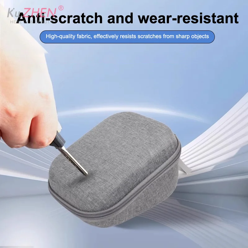 1PC EVA Base Fabric Storage Bag Hard Case For Upper Arm Blood Pressure Monitor Portable Travel Carrying Protective Bag Hard Case
