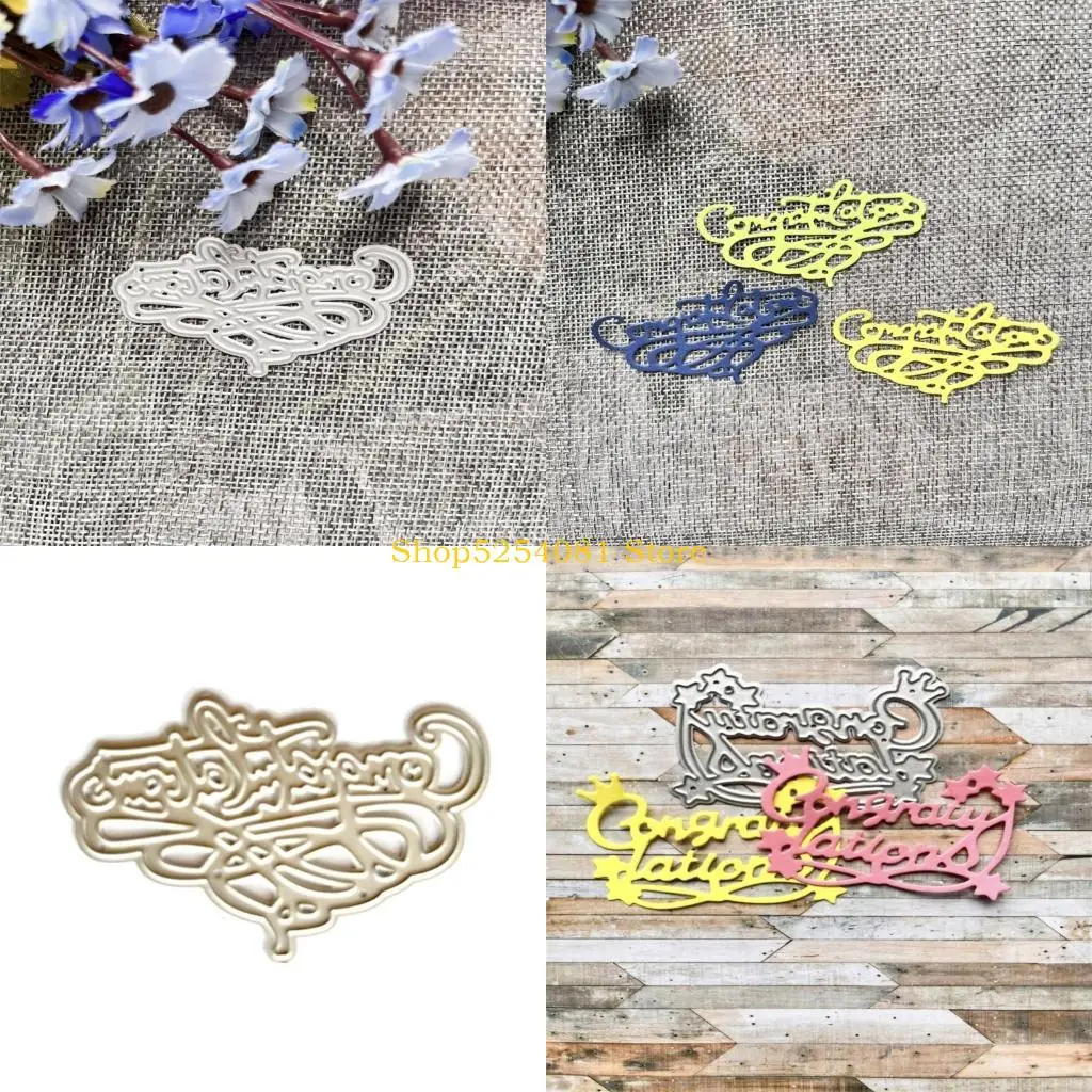 AXYC Metall-Stanzformen zum Abschluss, Glückwünsche für die Kartenherstellung, Scrapbooking-Papier