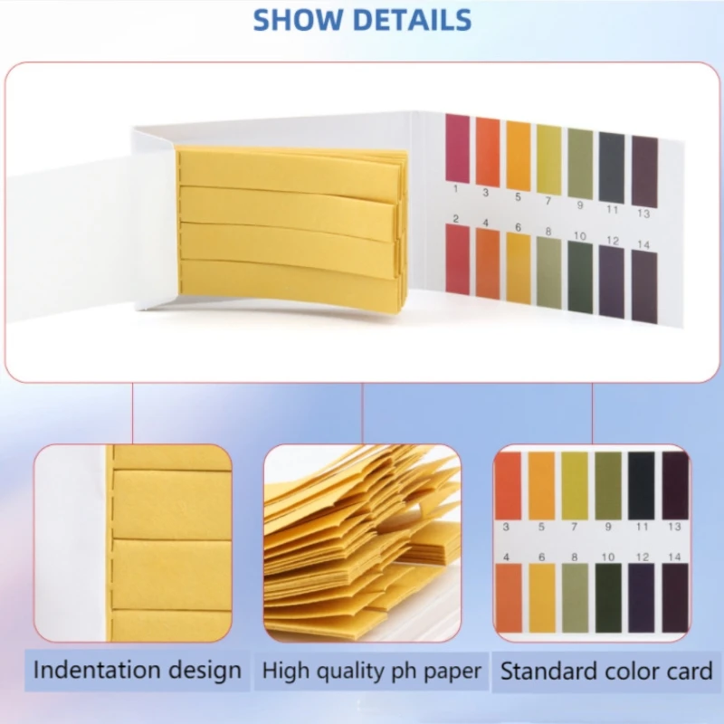 1600 شرائط/حزمة شرائط اختبار PH كامل مقياس درجة الحموضة PH تحكم 1-14st مؤشر ليتموس تستر ورقة المياه Soilsting عدة مصنع #5