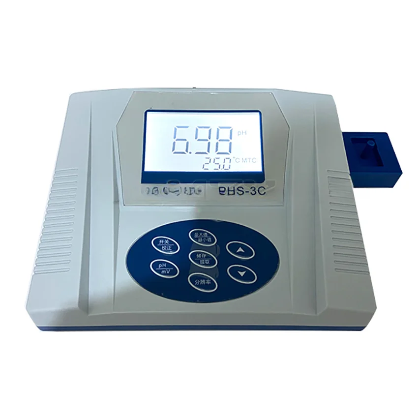 For PHS-3C Digital Desktop Laboratory PH Meter mV Meter Acidity Meter for E201-C Composite Electrode  Accuracy 14.00pH 1900mv