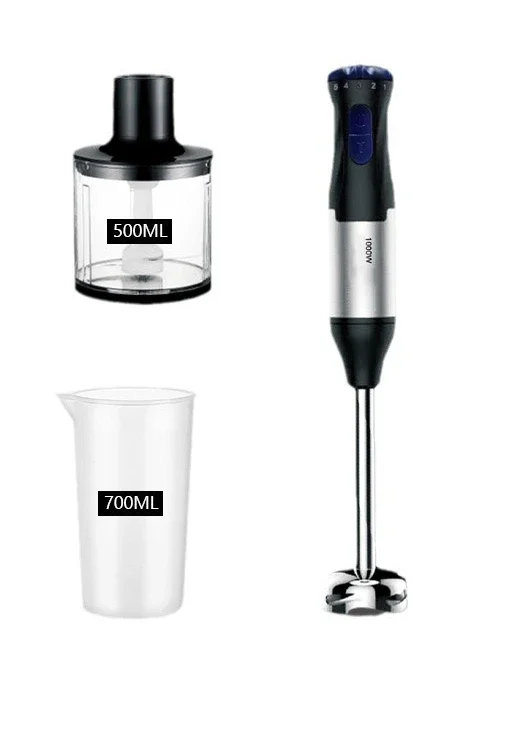 4‑in‑1 Handheld Immersion Blender 1000W Electric Food Mixer Egg Whisk Chopper for Home Kitchen 110V 220V