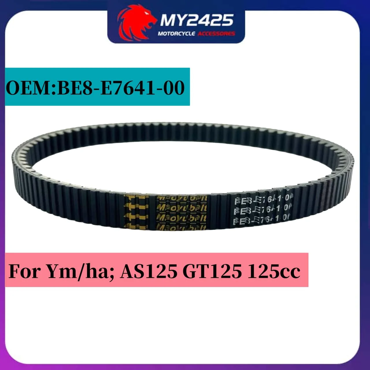

Motorcycle Parts Transmission Drive Belt For Y/m/ha AS125 GT125 125cc Parts Number BE8-E7641-00 AS GT 125 Drive Belt