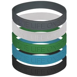 1pc one life one chance silicone bracelet rubber wristband