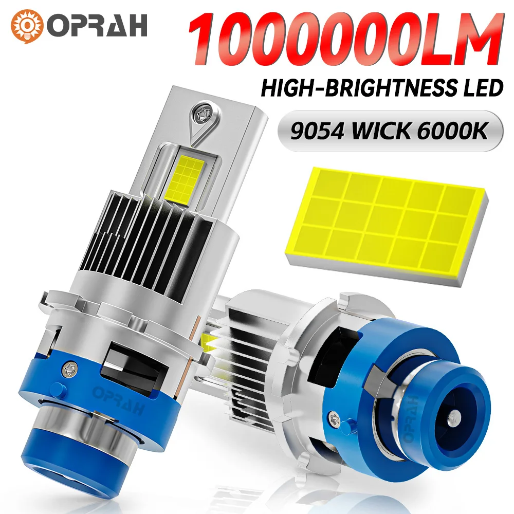 

D2S D4S 1:1 Led Headlight HID Xenon LED Bulbs Retrofit Kit 2000W D2R D4R Car Lamp Auto Light 9054 CSP CANBUS 6000K Super Bright