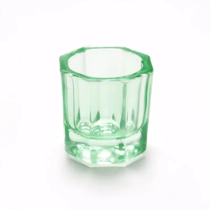 1Pcs Crystal Glass Acrylic Acrylic Powder Liquid Nail Cup Dappen Dish Lid Bowl Cup Holder Equipment  Nail Tools