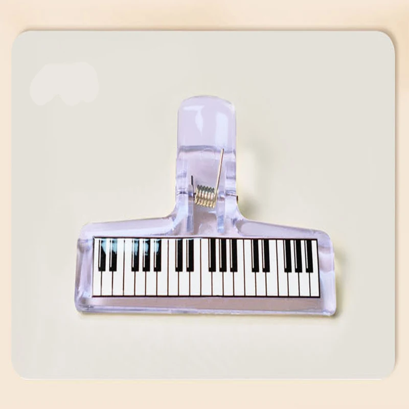 Penjepit Akrilik Transparan untuk Lembaran Musik Piano, Tempat Penyimpanan Pita Musik untuk Siswa, Folder Penampilan Elegan, Tempat Penyimpanan Skor Musik Piano, Alat Tulis