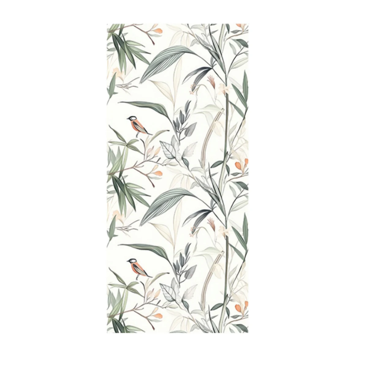 ورق جدران قابل للتقشير واللصق على شكل زهور أوراق خضراء ورق اتصال للطيور DIY ورق حائط ذاتي اللصق قابل للإزالة لفة الفينيل للخزانة #4