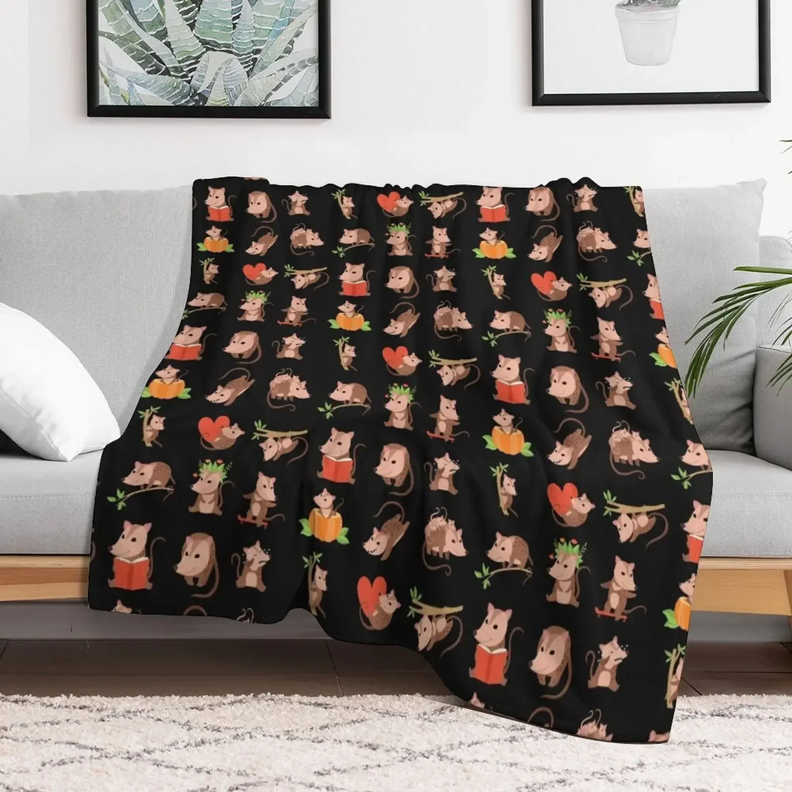 Possum Sheet-Possum lover Throw Blanket Decorative Beds Designers warm for winter Blankets