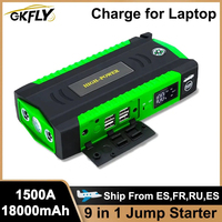 GKFLY High Power 16000mAh Car Jump Starter 12V Starting Device Power Bank Petrol Diesel Car Battery Booster Charger Car Starter