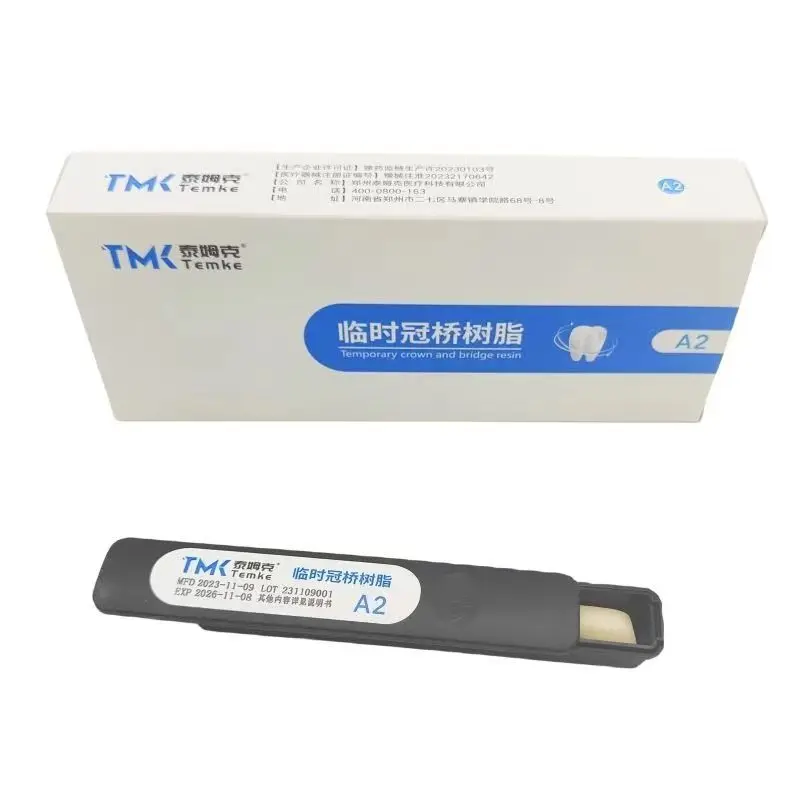 Dental TMK Light Cured Temporary Crown and Bridge Casting Wax Odorless Inlay Resin Temporary Crown Material Dental Materials