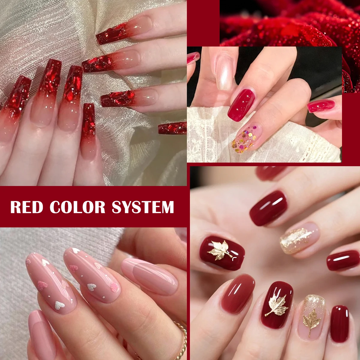 10 مللي عارية براون أحمر اللون هلام مسمار البولندية بريق قاعدة معطف فوقي UV LED هلام مسمار الفن ورنيش مانيكير شبه دائم مسمار الفن هلام #3