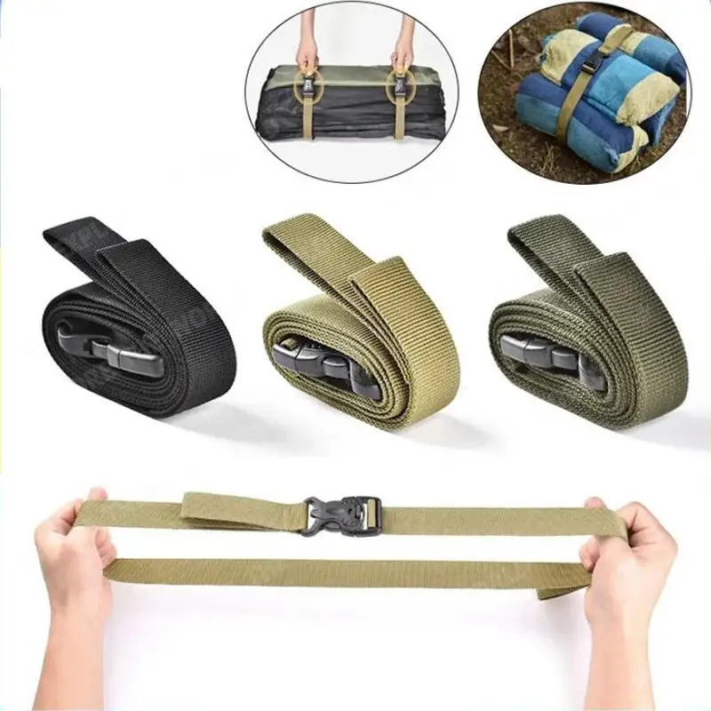 

1/2Pcs Nylon Luggage Straps Waist Bag Strap Outdoor Sports Belt Casual Buckle Waist Strap Multifunctional Tactical Accessories