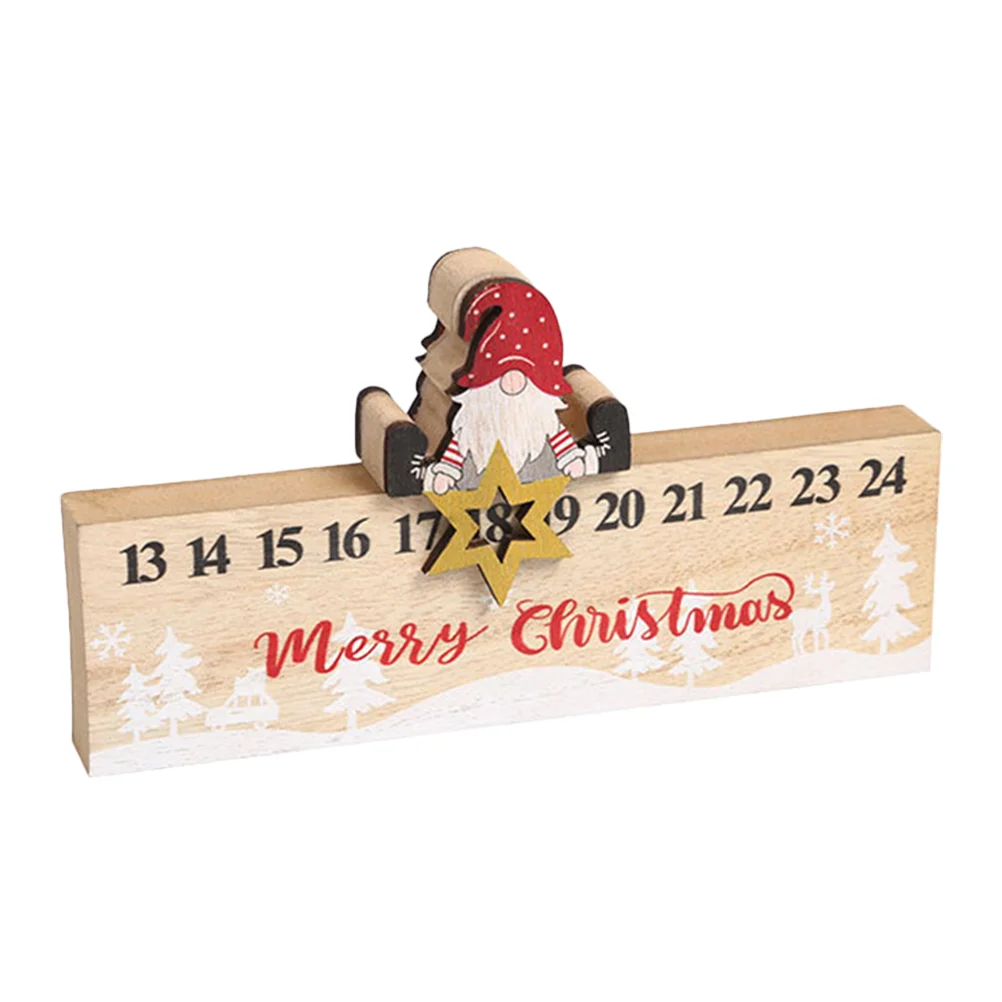 

Christmas Wood Advent Calendar Traditional Wooden Countdown Calendar Holiday Decor Christmas advent calendar