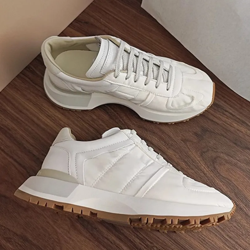 

Thick soled German training shoes for women, retro down lace up casual shoes, versatile sports shoes, Forrest Gump shoes, 2025 a