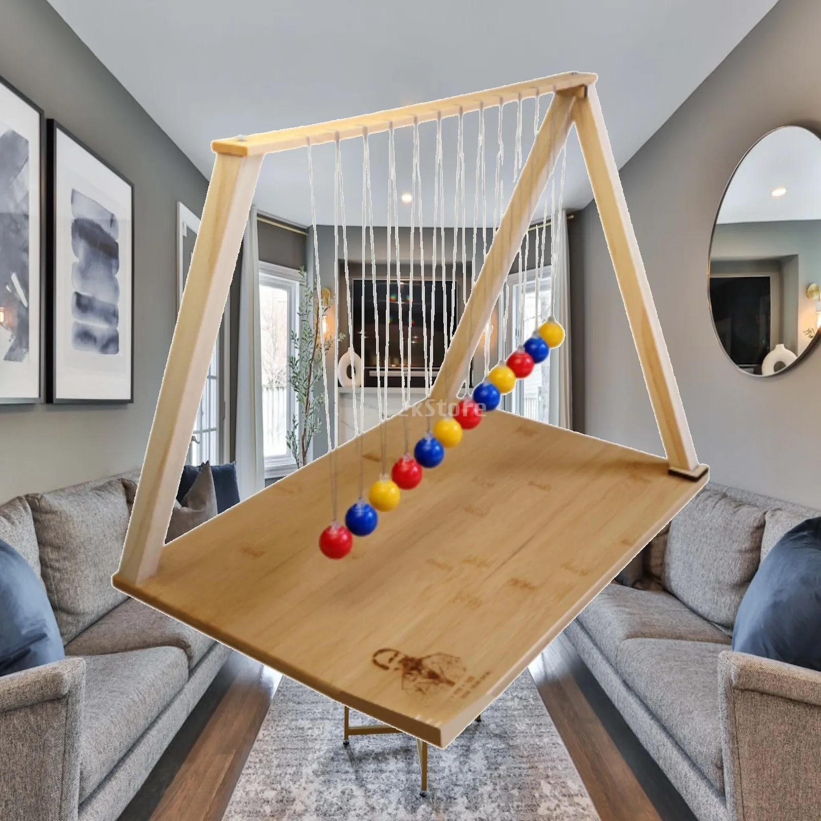 Newton's Cradle Pendulum Balls Classic Force Transfer Physics Educational Toy for Home Ornament Unique Gifts Room Decor Holiday