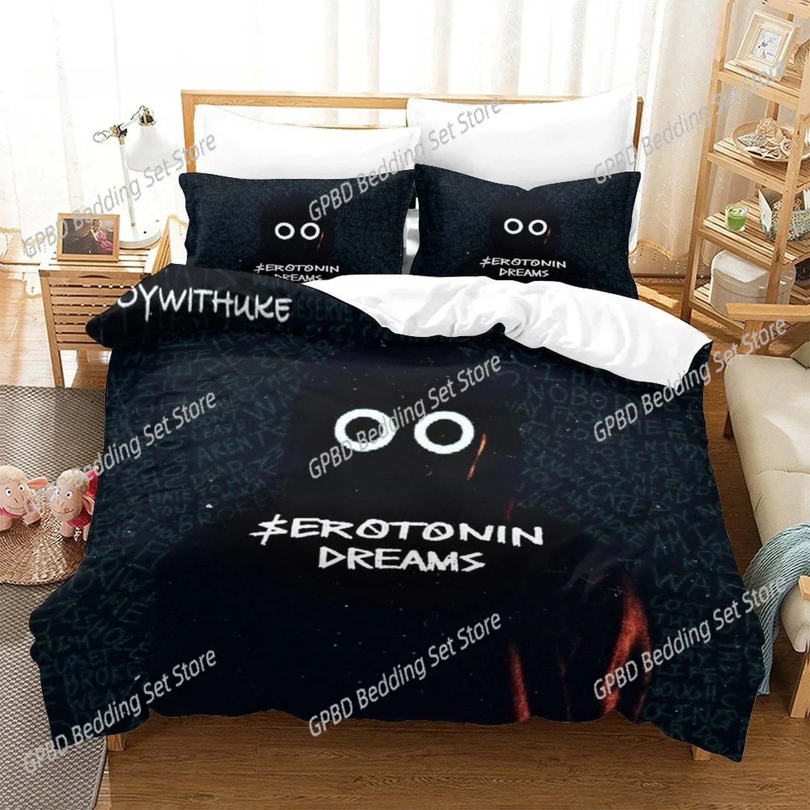 

Boywithuke TOXIC IDGAF Understand Comfortable Duvet Quilt Cover Pillowcase Bedding Set Children Bedroom Decoration Home Textile