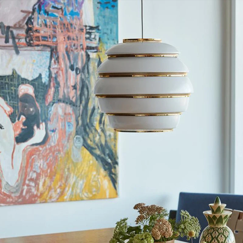 

Finnish Honeycomb Chandelier Nordic Creative Restaurant Bar Showroom Black and White Chandelie