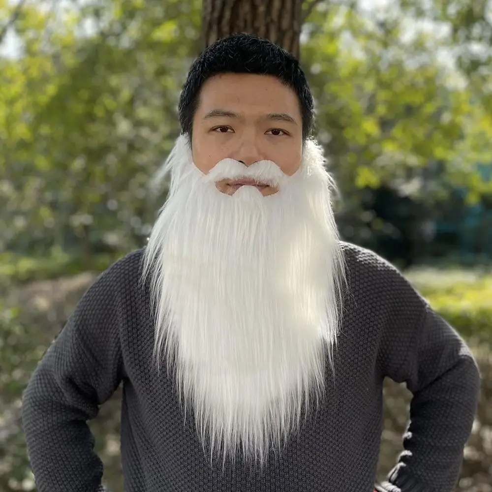 مضحك حزب الشارب زي الذكور رجل هالوين اللحية عيد الفصح تأثيري الدعامة لوازم الوجه تمويه لعبة الشارب الأسود الإمدادات #4