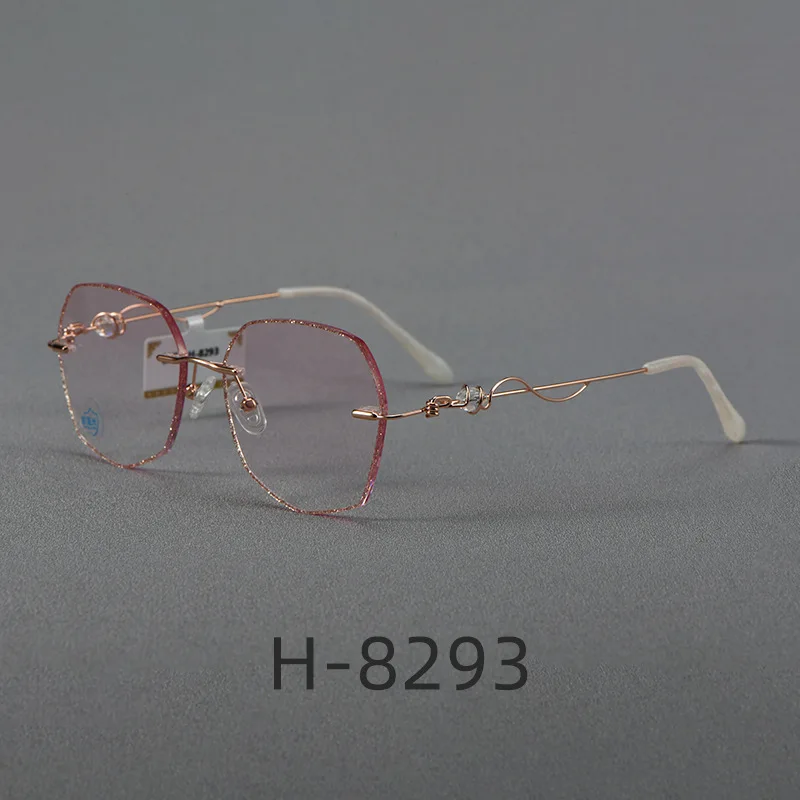 Fashion Various Styles Temple Reveal Exquisite Sweet Atmosphere Ladies Only Vintage Rimless AAA+ High Quality Optics Eye Glasses