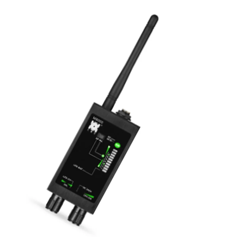 FULL-M8000 Radio Anti-Detektor GSM RF Signal Auto Tracker Detektoren GPS Tracker Finder Bug Mit Lange Magnetische LED Antenne