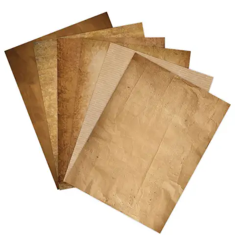 For Fun 48PCS Vintage Scrapbook Decor Material Paper Printing Paper DIY Junk Journal Collage Photo Album Retro Background Paper