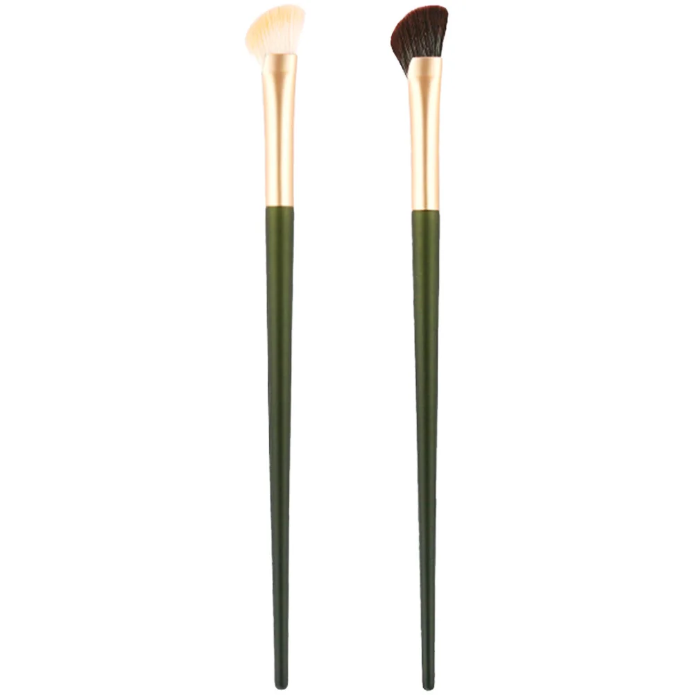 

2Pcs Nose Shadow Brush Lightweight Easy Grip Makeup Tool for Blending Contouring Women Girls Daily Use Portable Design