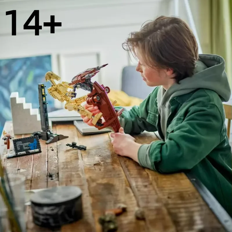 متوفر 1088 قطعة معركة درويد مع STAP 75428 الغريبة روبوت الحروب بنة تجميع نموذج الطوب اللعب عيد ميلاد هدية الكريسماس