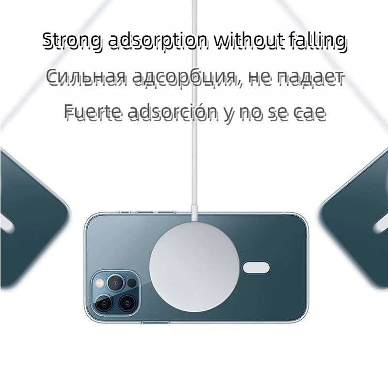 Funda magnética Magsafe para iPhone 13 Pro Max iPhone 12 Mini borde recto 11 carga inalámbrica X 6