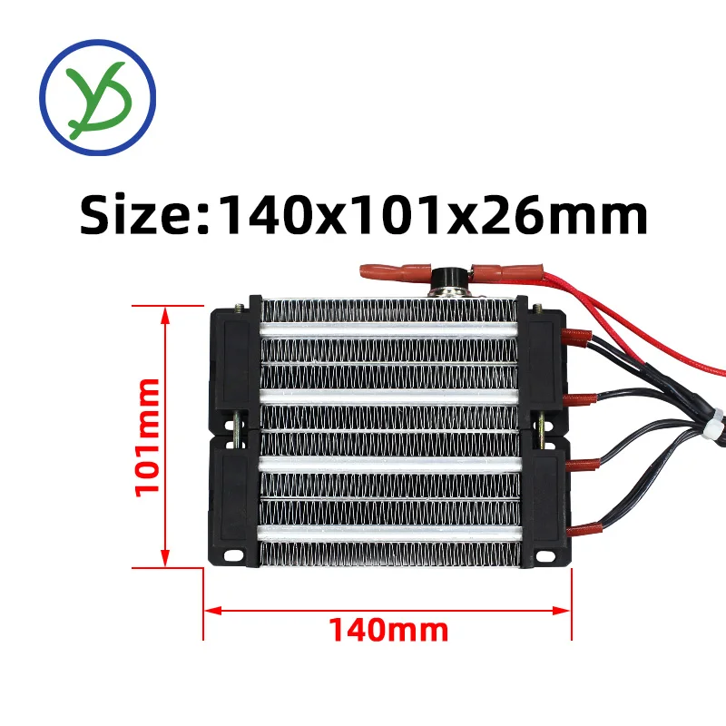 110V 220V 1000W AC DC Insulated PTC Ceramic Air heater Electric Heater Parts Temperature Control 96A4 140*101*26mm