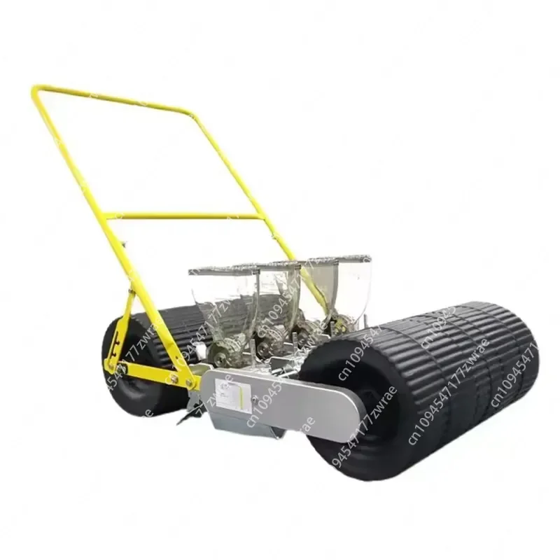 Hand Push 4 Rows Vegetable Seed Planter Carrots Corn Garlic Radish Seeder Machine