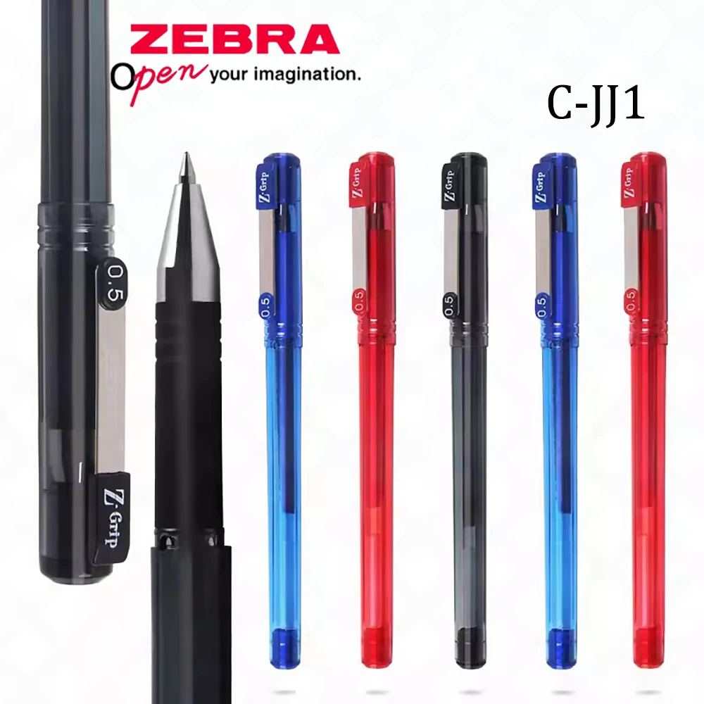 Stylo gel japonais Zebra JJ1, encre à séchage rapide constante, stylo à bille, accessoires de bureau, étudiant, école, papeterie, mignon, Kawaii, 10 pièces