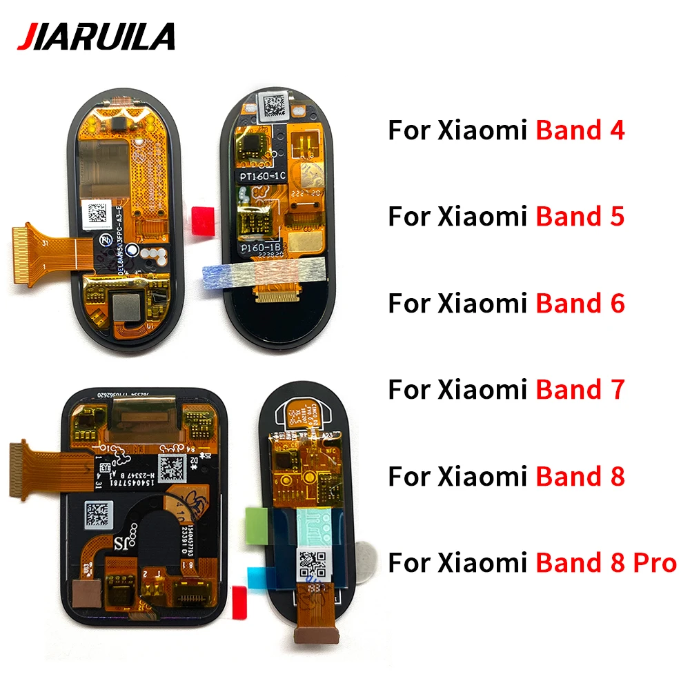 NEW Tested For Xiaomi Mi Band 4 5 6 7 8 Smart Bracelet LCD Display Touch Screen Digitizer Assembly For Xiaomi Mi Band 8 Pro