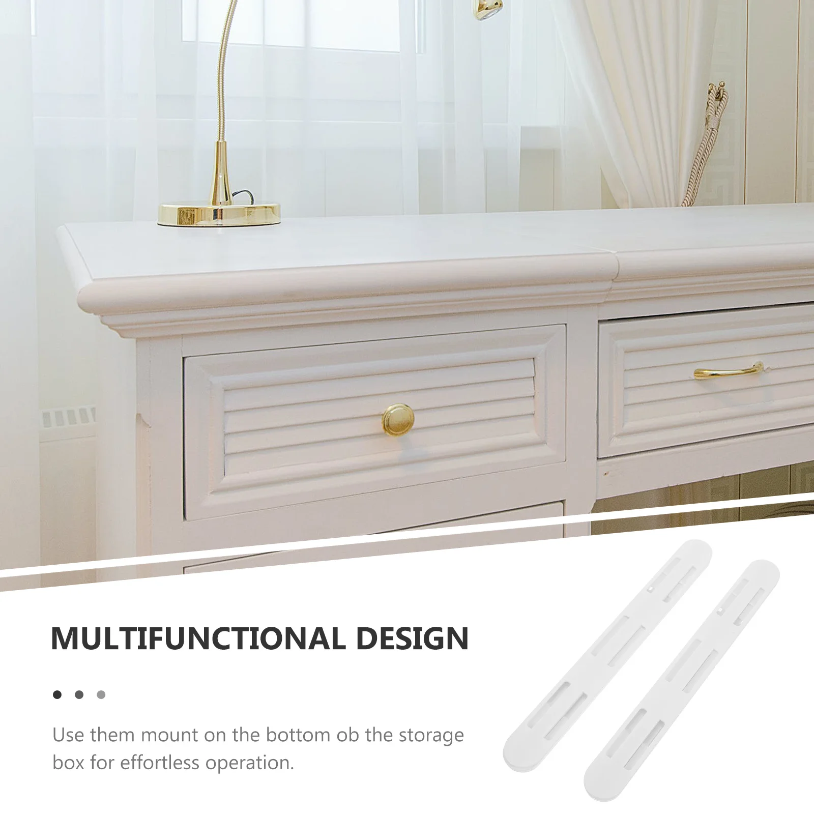 

2pcs Multifunctional Drawer Slides Bottom Mount Cabinet Drawer Guides For Kitchen Bathroom Storage Boxes Under Cabinet Slides
