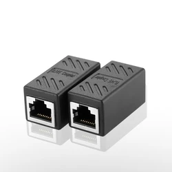 Adaptador de enchufe de acoplador RJ45 8P8C, herramientas de Internet de aleación, conector extensor de Cable LAN de red, nuevo, 1 ud.