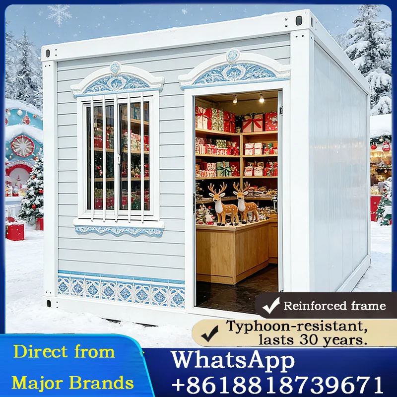 

Коррозионностойкий огнестойкий водонепроницаемый прочный контейнерный дом для жилых помещений для сафари, ложа, лыжный шалет, модульный Showro