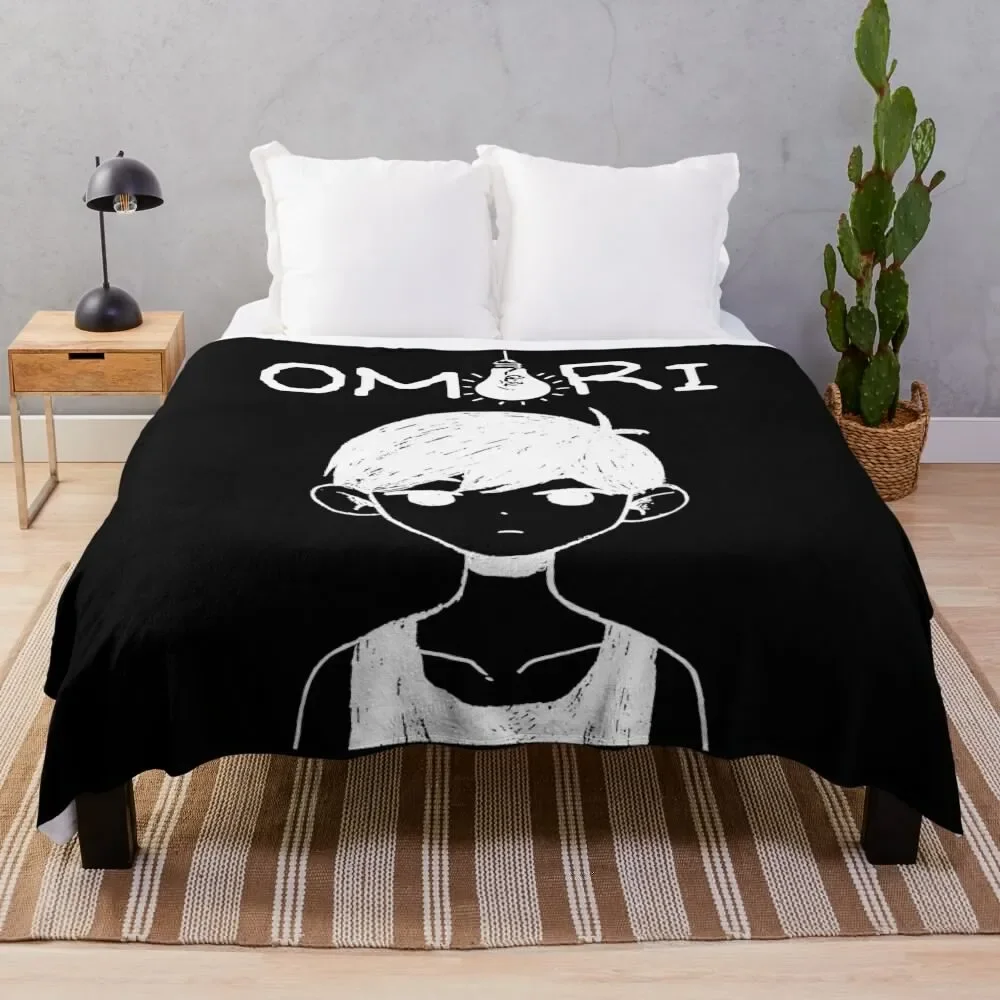 Omori Merch Omori Throw Blanket fluffy For Sofa Thin Blankets