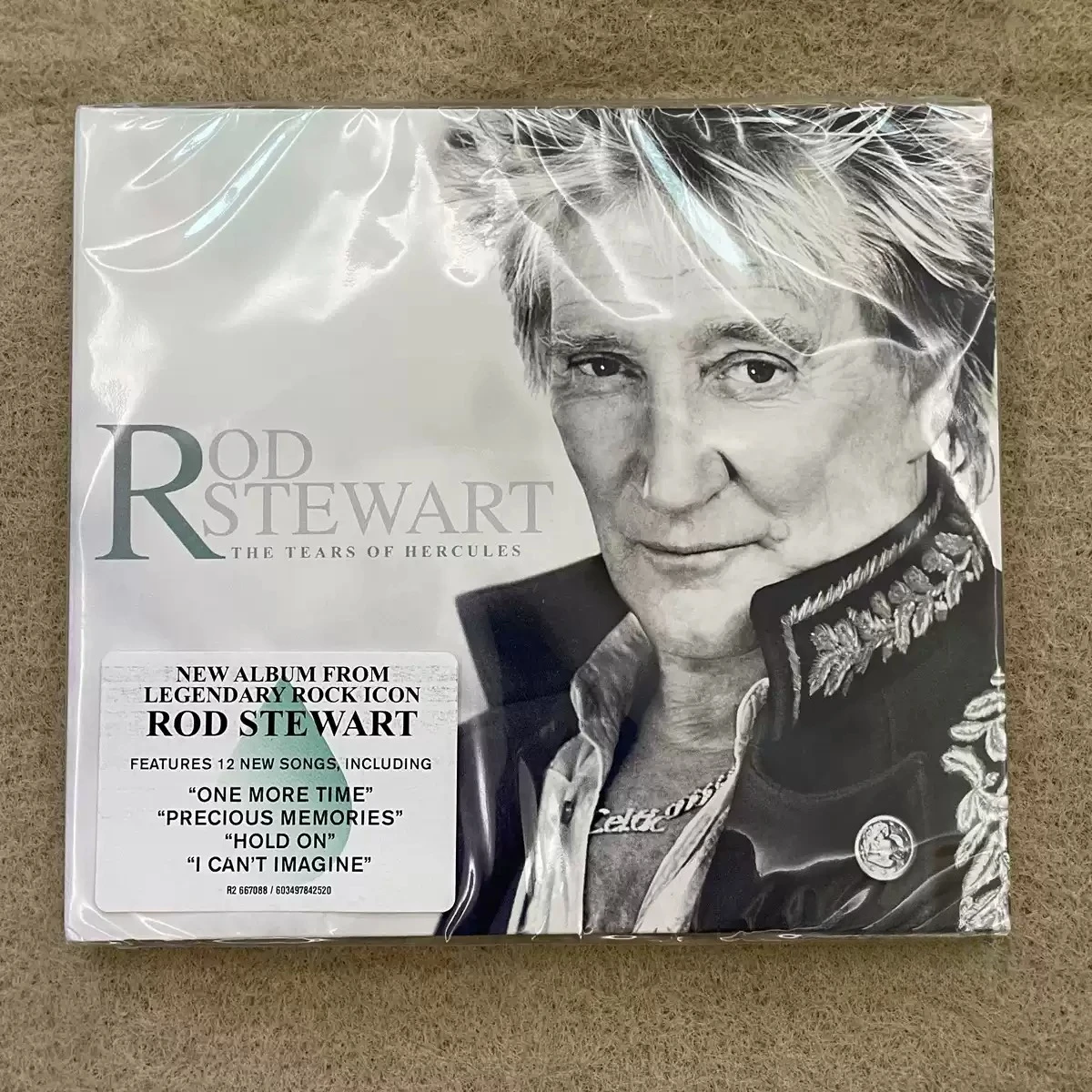 

Contemporary Rock Album Music CD Black and White Portrait Vintage Art Cover Premium Collectible Record for Rock Music Enthusiast