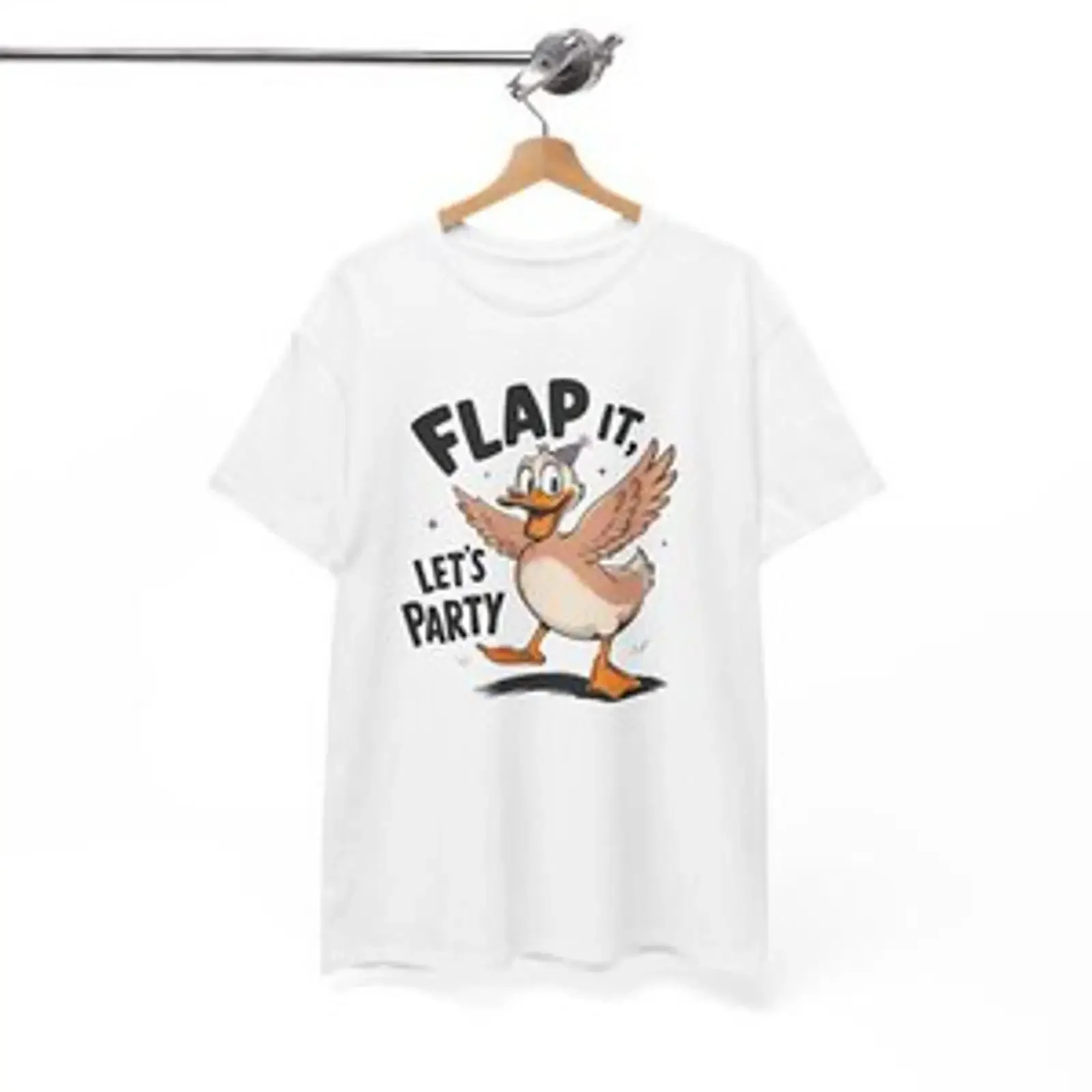 Flap it lets party T Shirt Clever Wordplay for Funny People vintage Washed Stylish Top For Everyday Wear Slightly Soft