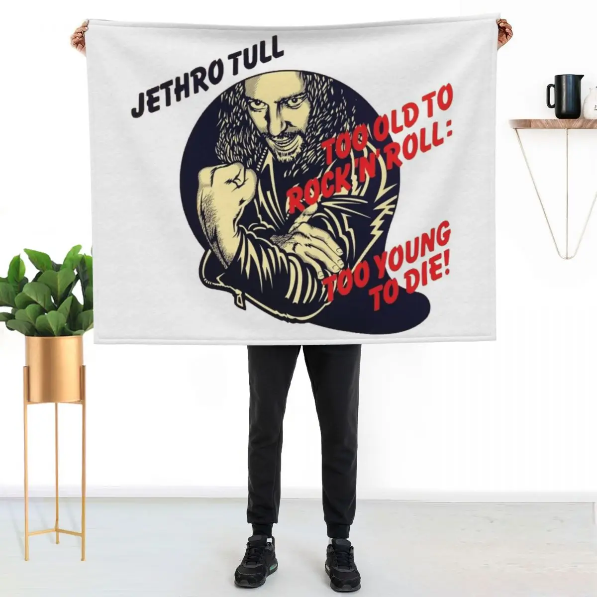 

RolowayJethro Tull, Jethro Tull Jethro Tull, Throw Blanket Cozy Home Blanket Gift for Christmas Holiday