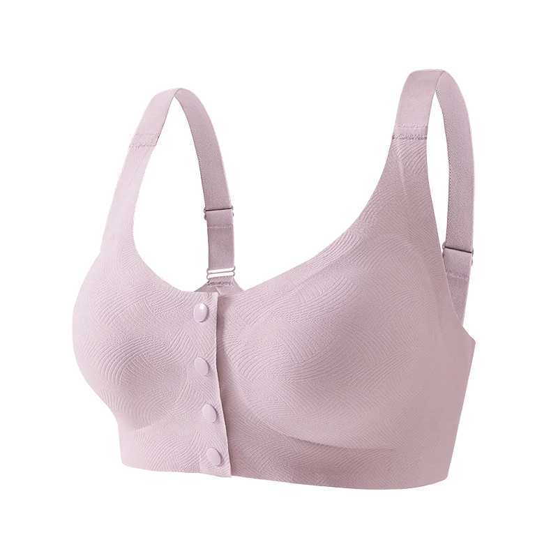 

2024 New Style Vest Breast Bra Postoperative Silicone Bra Underwear Women False Breast Resection Front Button Adjustable Straps